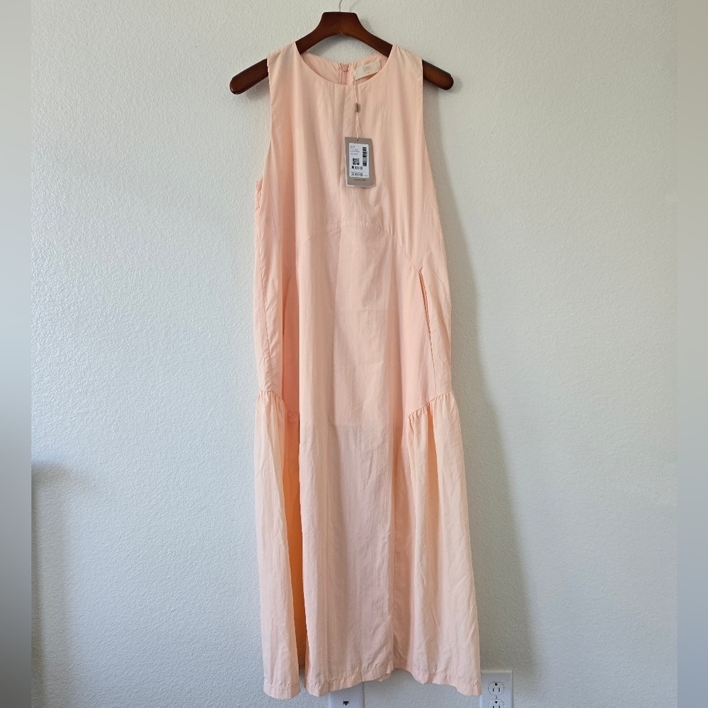 LIVE! Activewrar Brazilian Brand Nylon Midi Dress‎ Peach Color Size Small NWT - Picture 8 of 16